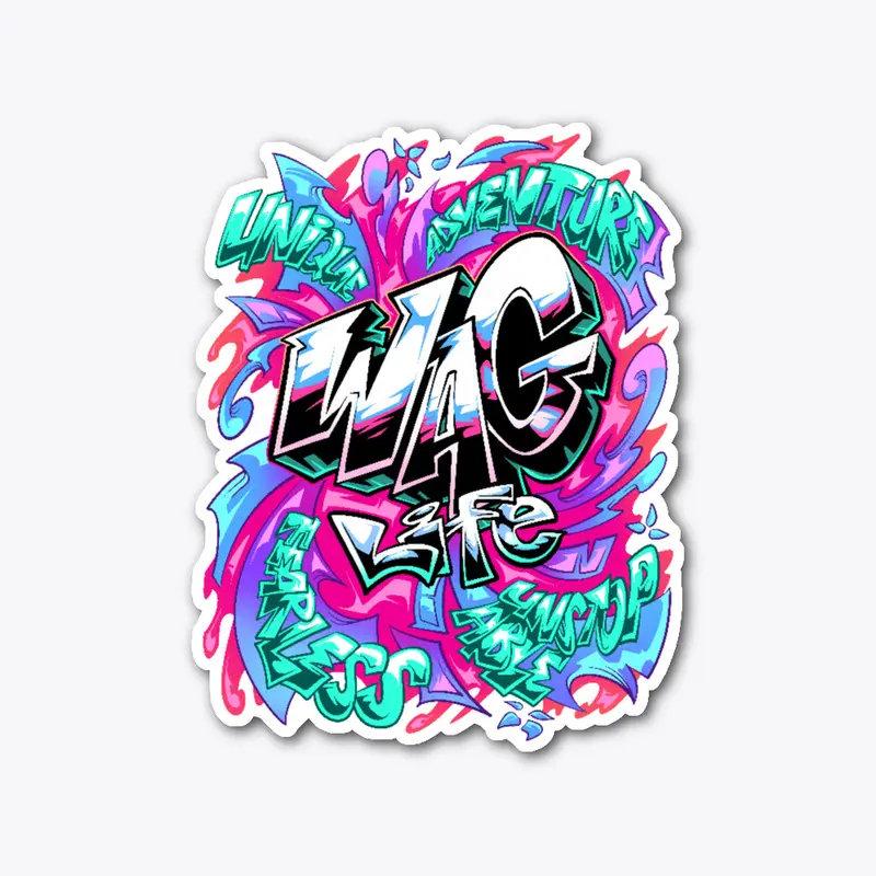 Graffiti WAG Life Sticker